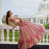 Premium Malai Satin Embellished Lehenga