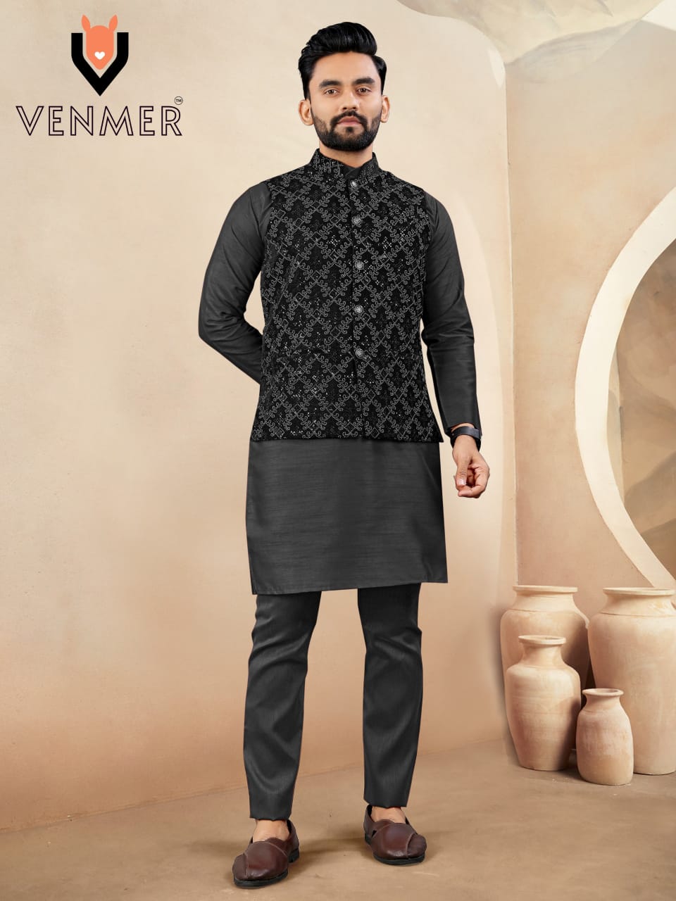 Traditional Men's Kurta Koti Collection