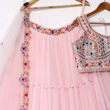 Dashing Baby Pink Fancy Lehenga