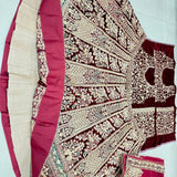 Elegant Bridal Wedding Velvet Lehenga