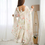 Colorfull Lightweight Flower Print Suit