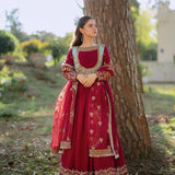 Reddies Heavy Blooming Anarkali Suit