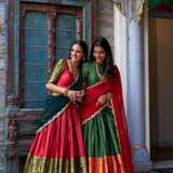Elegance Narayan Pattu Silk Lehenga