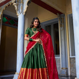 Elegance Narayan Pattu Silk Lehenga