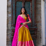 Elegance Narayan Pattu Silk Lehenga