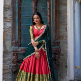 Elegance Narayan Pattu Silk Lehenga