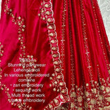 Gorgeous Satin Chiffon Lehenga
