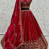 Gorgeous Satin Chiffon Lehenga
