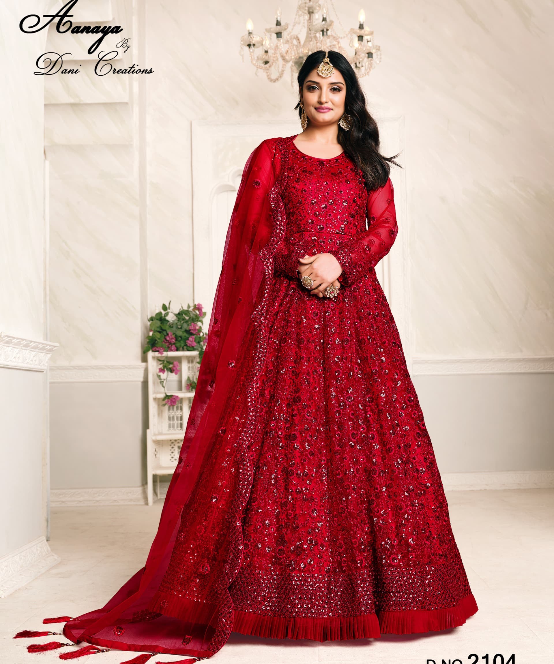Aanaya Heavy Net Anarkali Gown