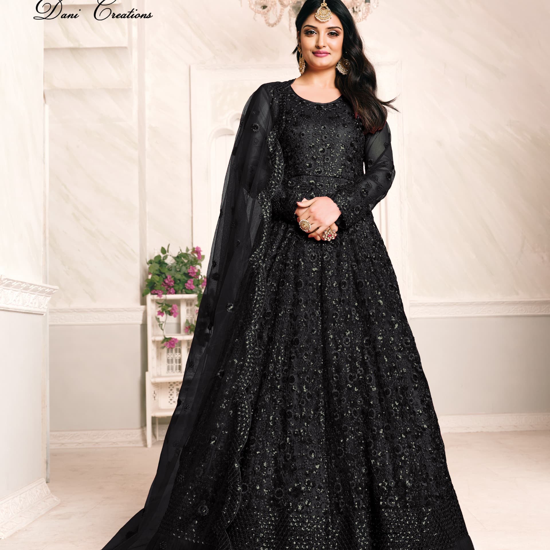 Aanaya Heavy Net Anarkali Gown