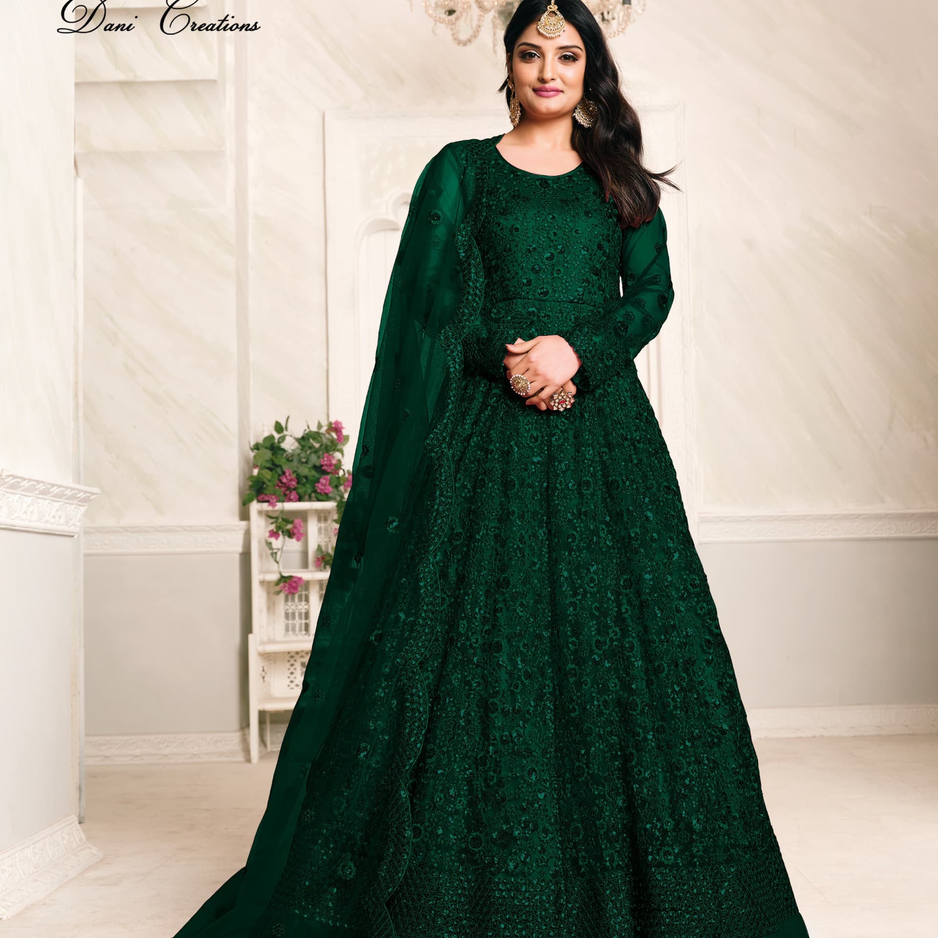 Aanaya Heavy Net Anarkali Gown