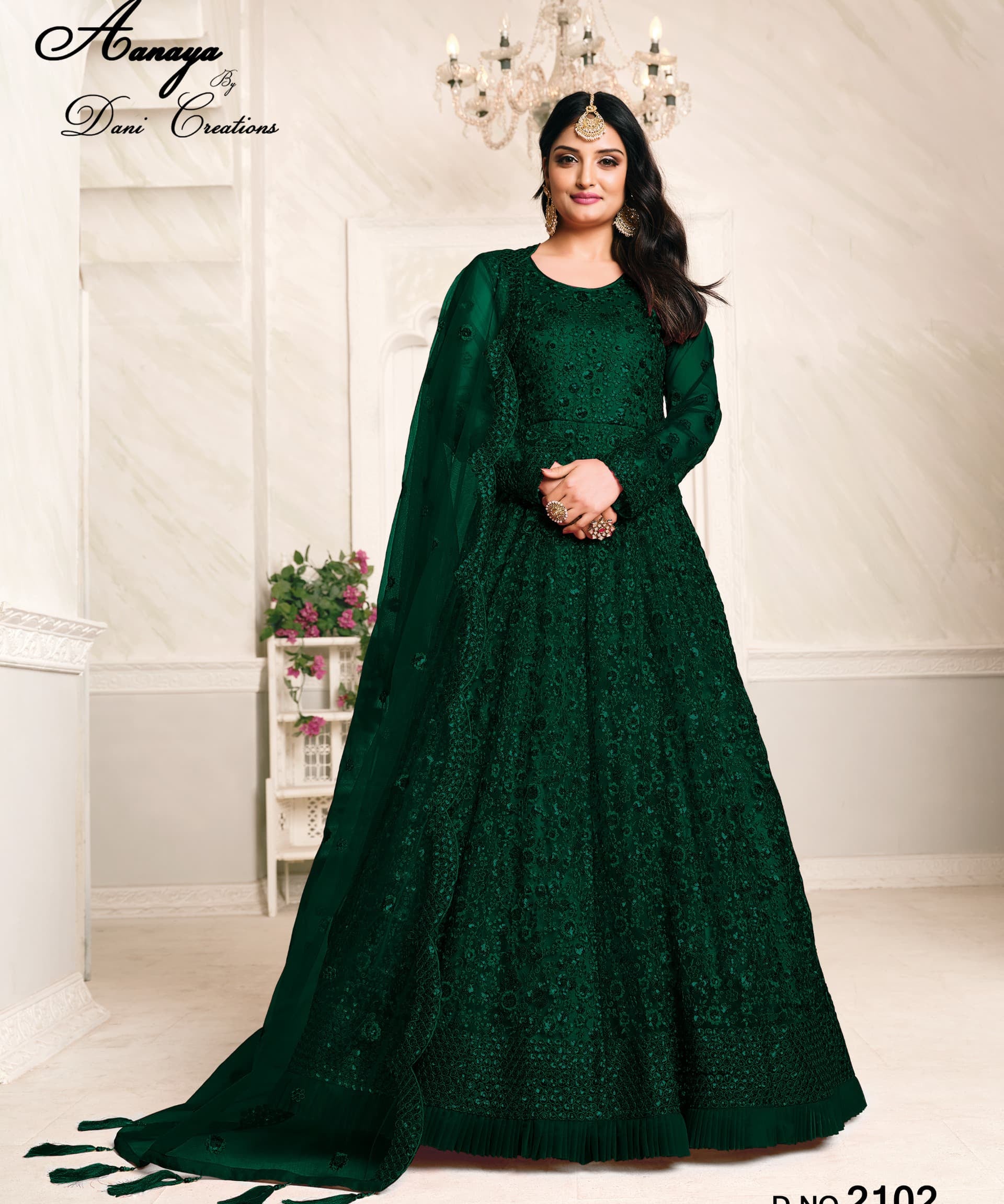 Aanaya Heavy Net Anarkali Gown