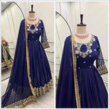 Attractive Pure Georgette Gown