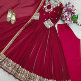 Attractive Pure Georgette Gown