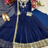 Attractive Pure Georgette Gown