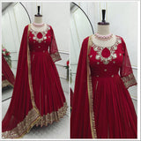 Attractive Pure Georgette Gown
