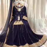 Attractive Pure Georgette Gown