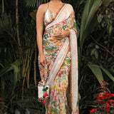 Phulkari Heavy Digital Printed Saree