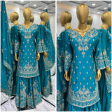 Grand Embroidered Top Gharara
