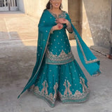 Grand Embroidered Top Gharara