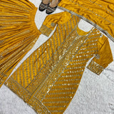Designer Party Wear Look Top-Plazzo
