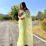 Fancy Viscose Roman Silk Saree