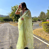 Fancy Viscose Roman Silk Saree