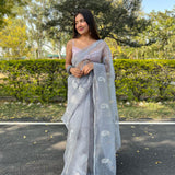 Fancy Viscose Roman Silk Saree