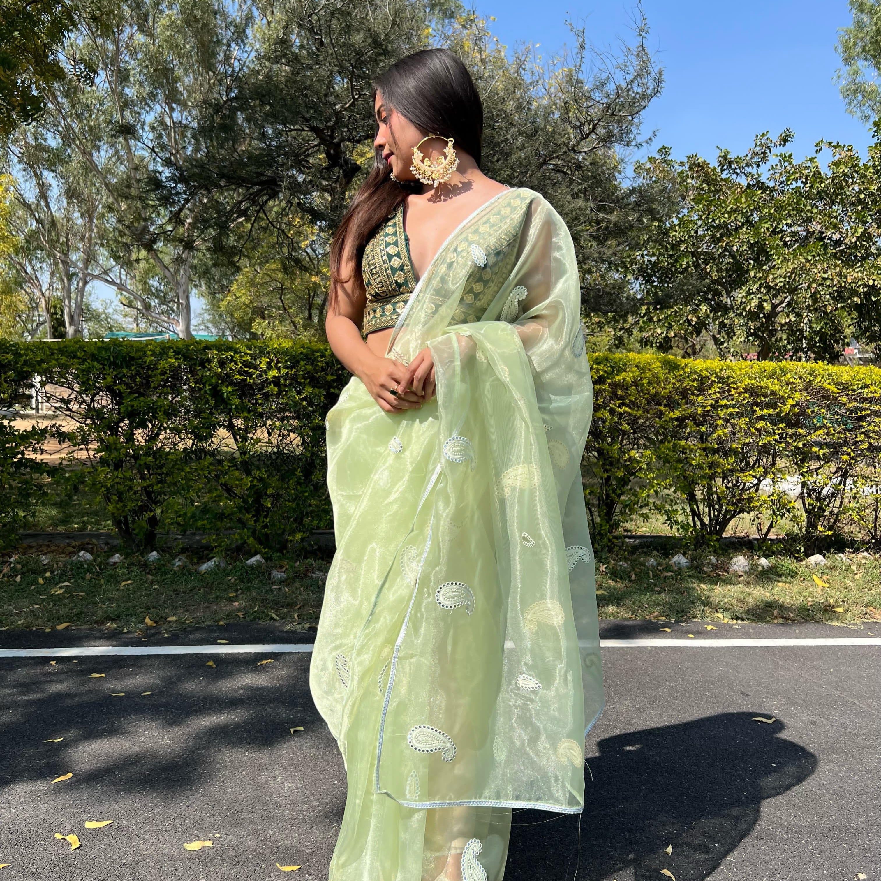 Fancy Viscose Roman Silk Saree