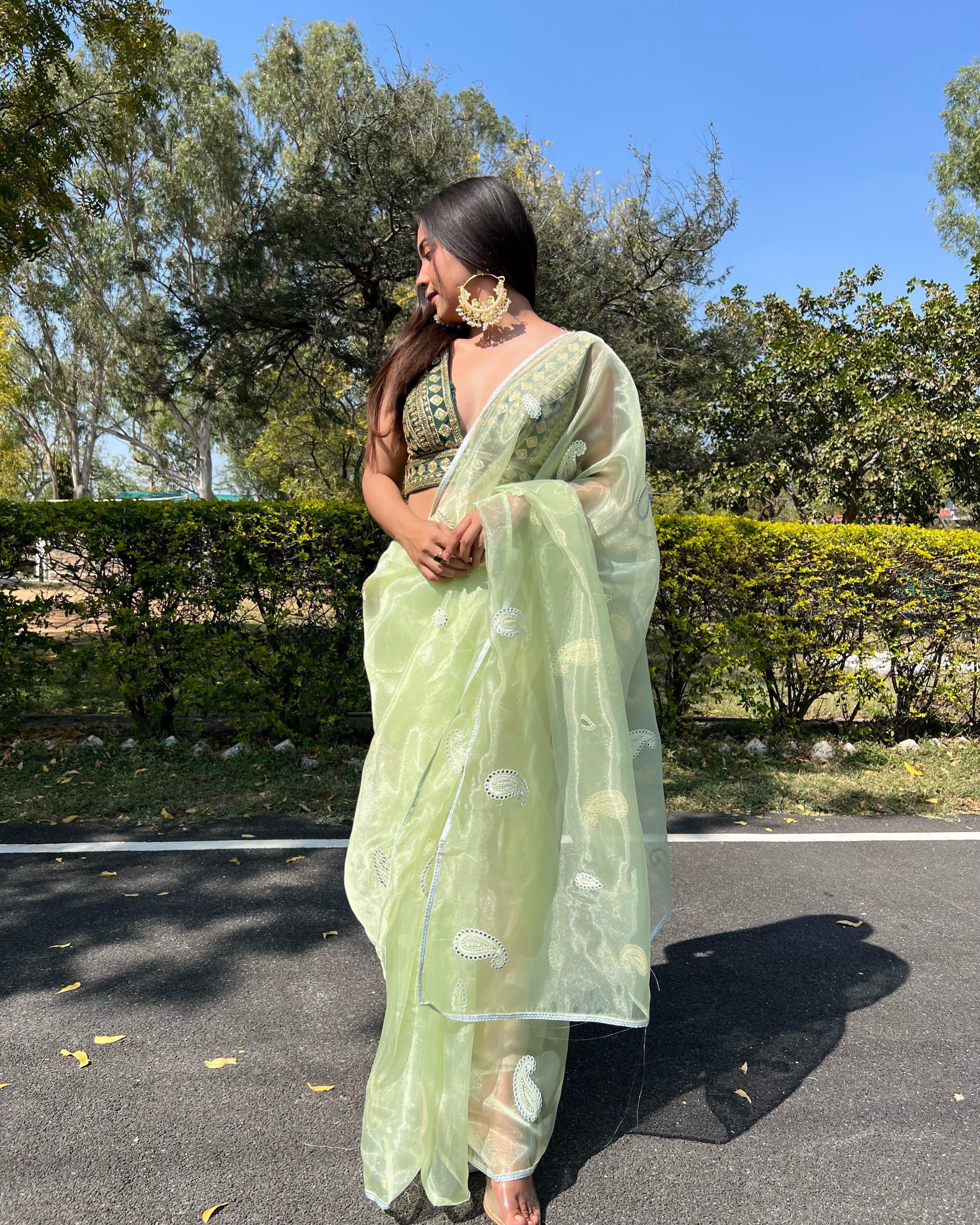 Fancy Viscose Roman Silk Saree