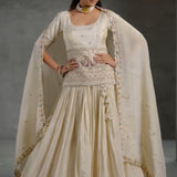 White Elegance Embroidered Suit