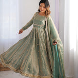 Glorious Fandy Silk Anarkali Suit