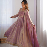 Glorious Fandy Silk Anarkali Suit