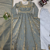 Glorious Fandy Silk Anarkali Suit