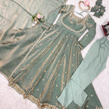 Glorious Fandy Silk Anarkali Suit