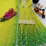 Bandhej Partywear Sharara Suit