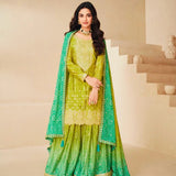 Bandhej Partywear Sharara Suit