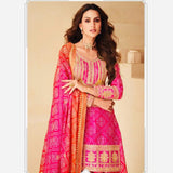Bandhej Partywear Sharara Suit