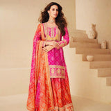Bandhej Partywear Sharara Suit