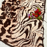 Bollywood Tiger Print Silk Saree