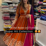 Wonderful Partylook Anarkali Gown