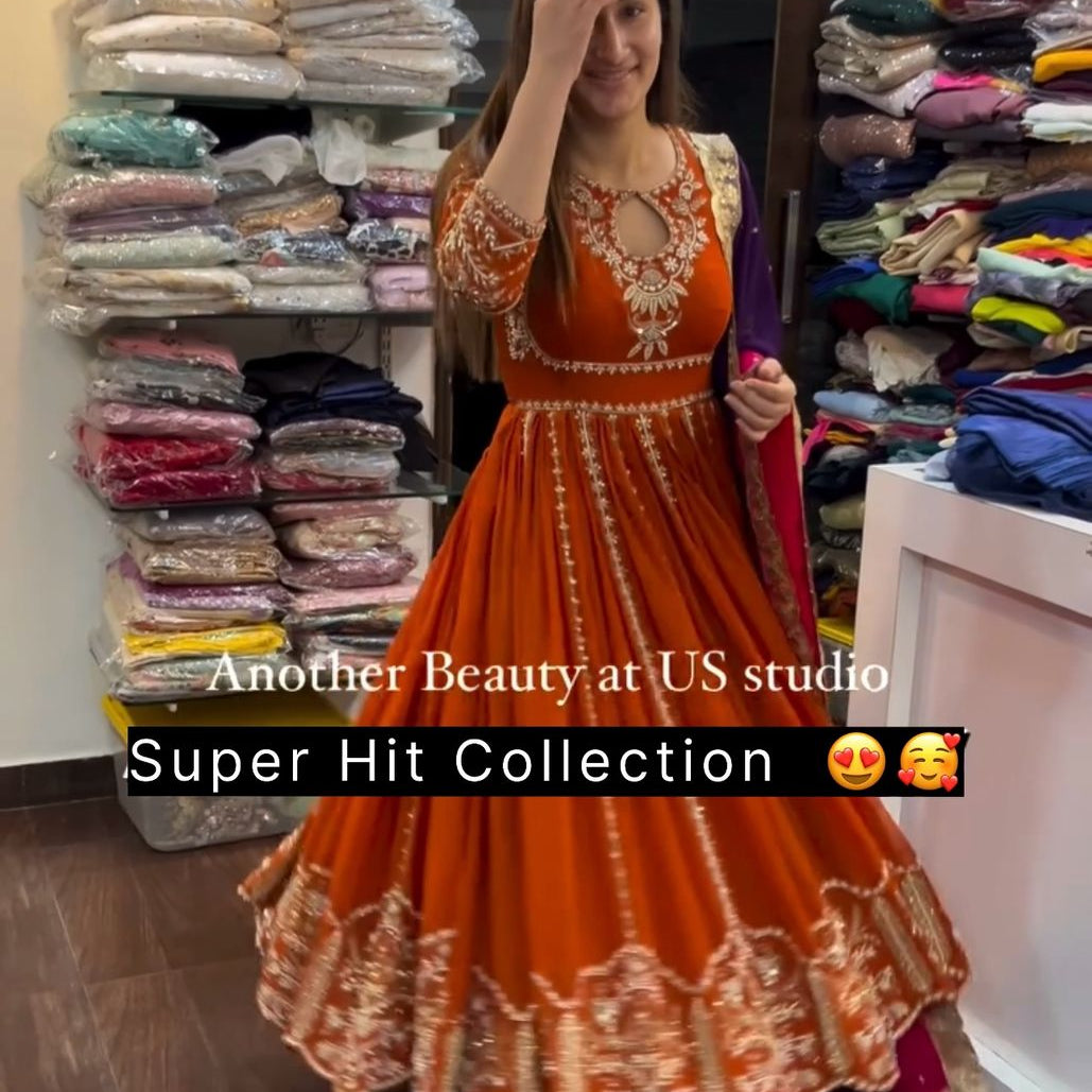 Wonderful Partylook Anarkali Gown