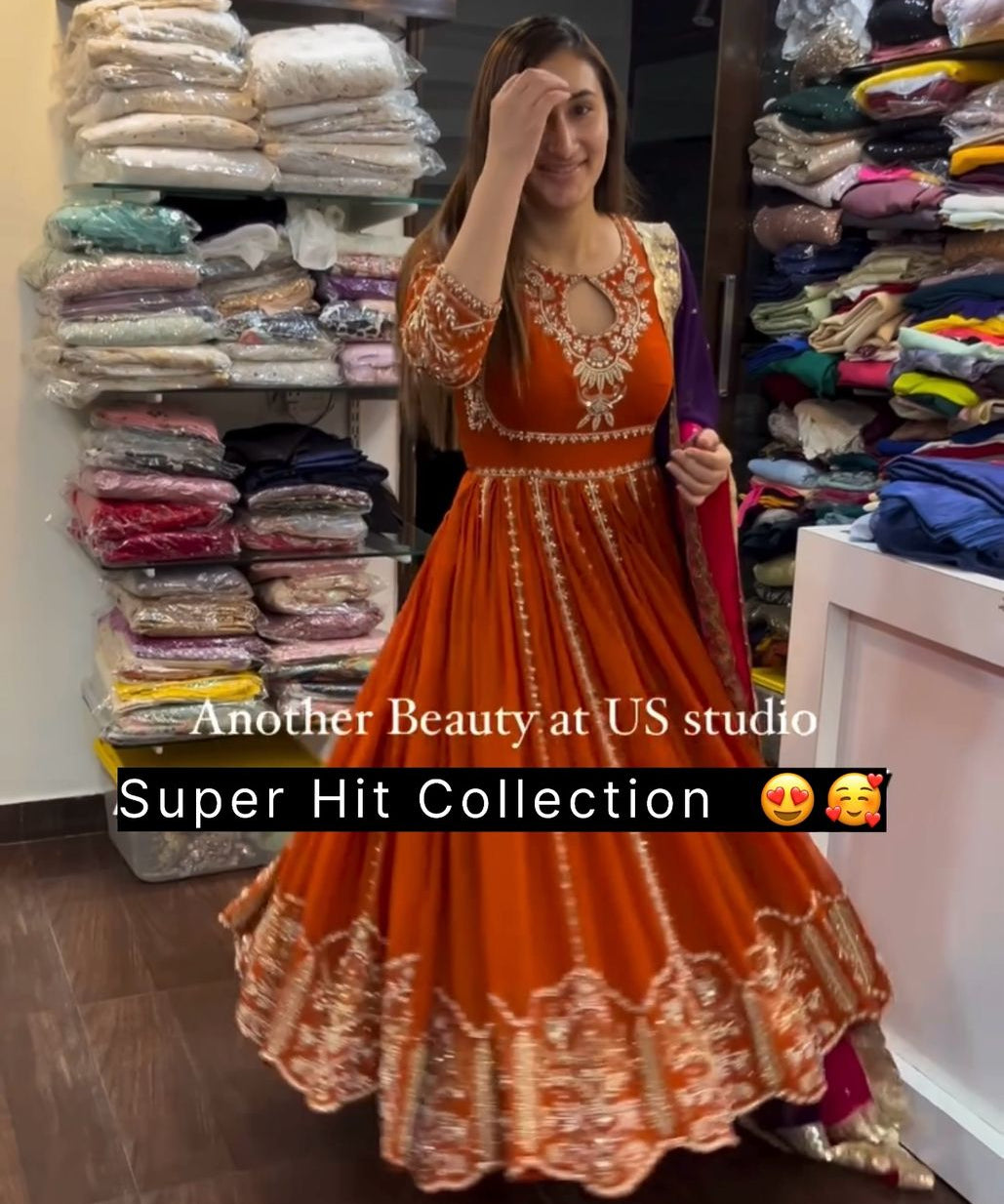 Wonderful Partylook Anarkali Gown