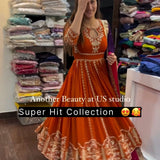 Wonderful Partylook Anarkali Gown