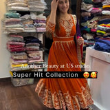 Wonderful Partylook Anarkali Gown