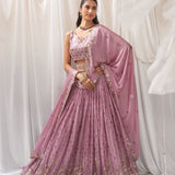 Elegant Poly Georgette Lehenga