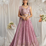 Elegant Poly Georgette Lehenga