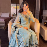 Designer Georgette  EmbroideryTop-Bottom