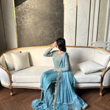 Designer Georgette  EmbroideryTop-Bottom