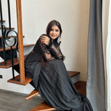 Most Beautiful Black Lehenga Saree